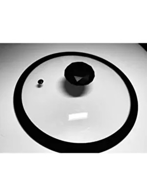 24 cm Silikon kenarlı cam kapak