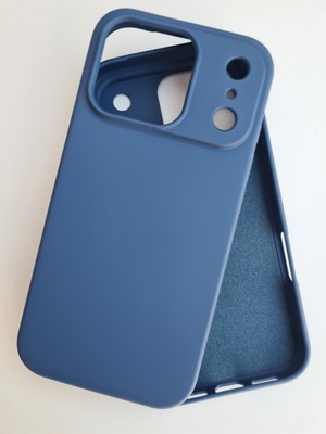 iPhone 17 Pro ile Uyumlu Lansman Içi Kadife Esnek Soft Silikon Kılıf