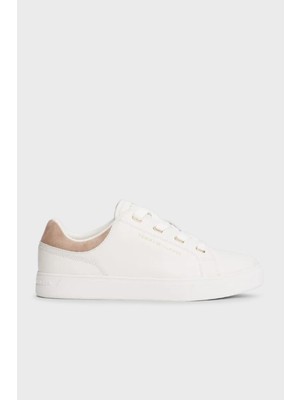 Tommy Hilfiger Süet Detaylı Deri Sneaker Ayakkabı Bayan Ayakkabı FW0FW08816 Ybl