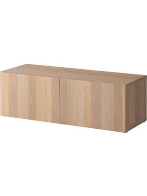 Raf Ünitesi, Ağartılmış Meşe Görünümlü, 120X40X38 Cm, Lappvıken