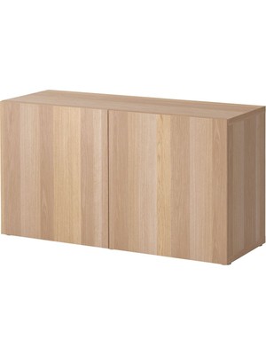 Raf Ünitesi, Ağartılmış Meşe Görünümlü, 120X40X64 Cm, Lappvıken