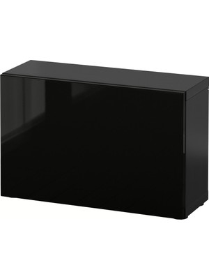 Raf Ünitesi, Venge-Parlak Cila-Siyah, 60X20X38 Cm, Selsvıken