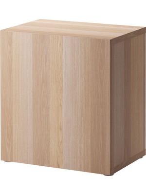 Raf Ünitesi, Ağartılmış Meşe Görünümlü, 60X40X64 Cm, Lappvıken