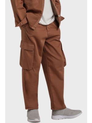Escabel Kargo Cepli Erkek Pantolon - Kahverengi