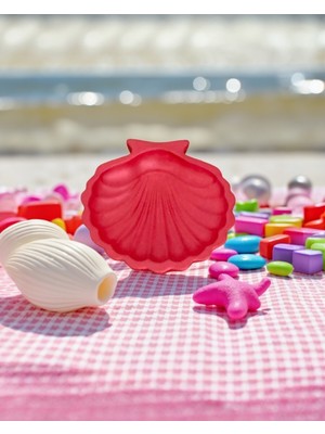 Istiridye Kabuğu Formlu Tabak- Kırmızı