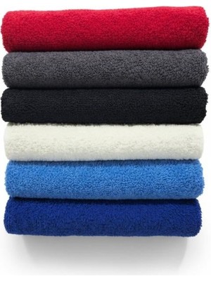 Isimli Dambıl Desenli Antreman Havlusu Siyah 50X90 cm