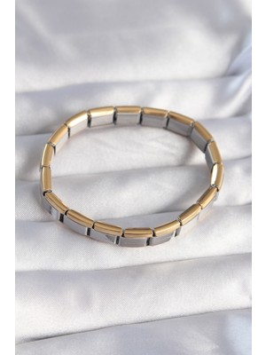 316L Çelik Çift Renk Yazılı Nomination Bileklik - Lisinya