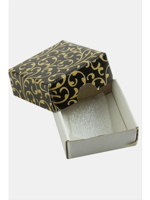 Zengezur Yüzük Küpe Altın Saklama Kutusu-Siyah