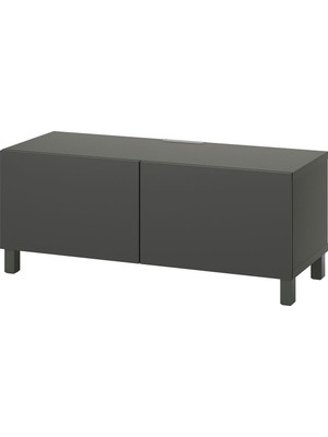 Tv Sehpası, Koyu Gri, 120X42X48 Cm, Lappvıken, Stubbarp
