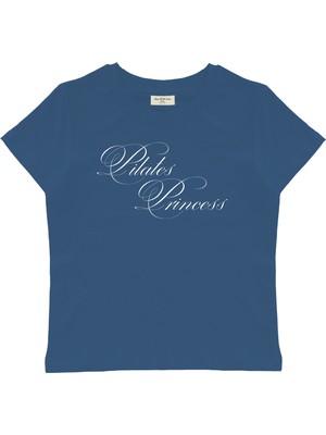 Pilates Princess Baskılı Baby Tee Crop Top