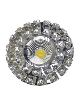 Sunled 8202 Cam Spot Kasası 5W Beyaz Işık LED Çerçeveli Günışığı - Priz ve Anahtar Için Uyumlu Çerçeve