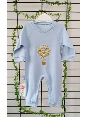 Erselbaby Bebek Pamuklu Balon Baskılı Tulum - Uzun Kollu ve Rahat