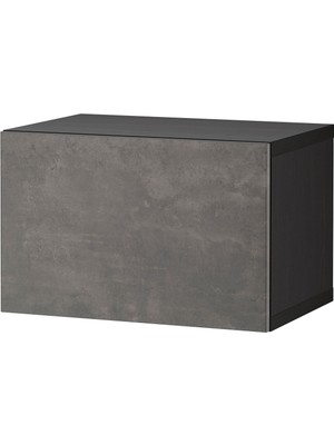 Duvar Dolabı, Venge-Koyu Gri, 60X42X38 Cm, Kallvıken