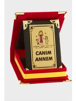Zeroshop Canım Annem Plaketi-Kırmızı