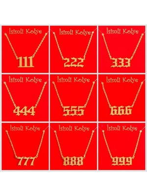 Zeroshop Uğurlu Rakamlar Uçlu Kolye-Tüm Numara Setler