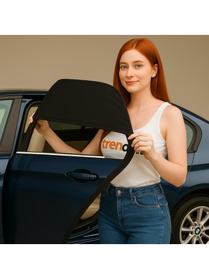 Trendvia Araç Için Yan Cam Güneşlik ve Sineklik | Çocuk & Bebek Koruyucu Oto Cam Perdesi | Emzirme Için Güneş Koruma