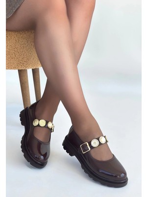 Okira Kahverengi Rugan Oxford Ayakkabı