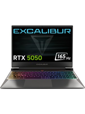 Casper Excalibur G870 Core i7-13620H 24GB 1TB 8GB RTX5050 15.6" Freedos Gaming Laptop G870.1362-CF50X-C