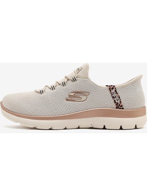 Skechers Summits Leopard Chic Kadın Bej Spor Ayakkabı 150275TK Ntmt