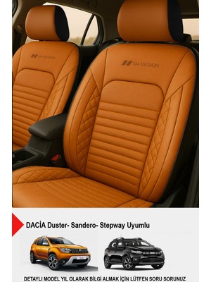 Istanbul Serisi Deri Oto Koltuk Kılıfı (Dacia Sandero-Stepway-Duster Uyumlu)