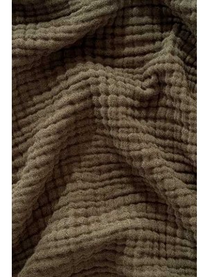 Müslin Yatak Örtüsü Ultra Yumuşak Yüksek Kaliteli 4 Kat Muslin Pike (Tek Kişilik (180X240 Cm)