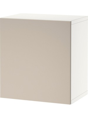 Raf Ünitesi, Beyaz-Açık Gri-Bej, 60X42X64 Cm, Lappvıken