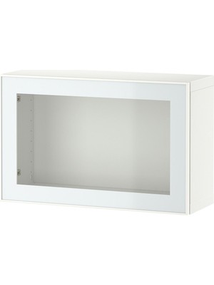 Raf Ünitesi, Beyaz-Şeffaf Cam, 60X22X38 Cm, Glassvık