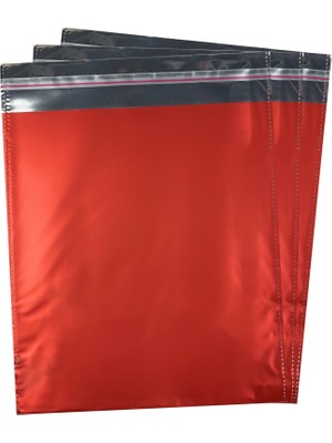 Paketleme Tezgahı 40*60 Kırmızı Lüx Metalize Hediye Paketi 50 Adet