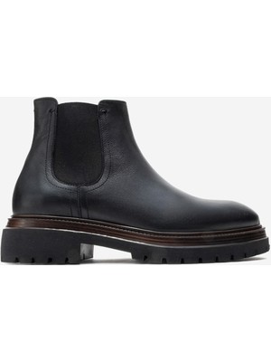Dericlub Erkek Casual Chelsea Bot Gerçek Deri Fr 541455 Siyah