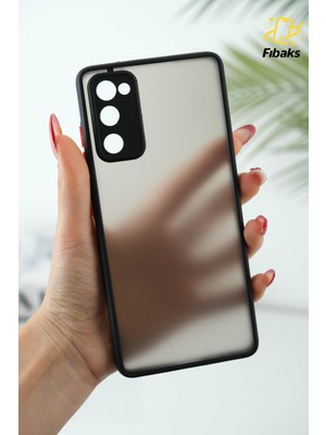 Fibaks Samsung Galaxy S20 FE Uyumlu Arka Kılıf Kamera Korumalı Silikon Malzeme ile Renkli Tuşlu