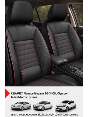 Stone Deri Oto Koltuk Kılıfı (Renault Fluence-Megan1-2-3-Clio-Symbol-Tailant-Toros Uyumlu)