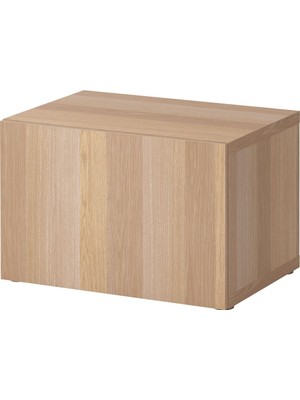 Raf Ünitesi, Ağartılmış Meşe Görünümlü, 60X40X38 Cm, Lappvıken