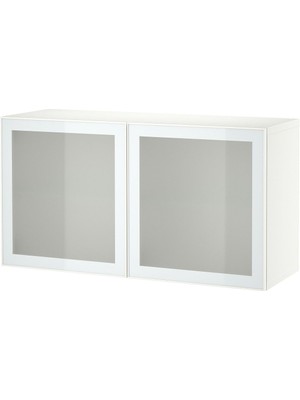 Raf Ünitesi, Beyaz-Buzlu Cam, 120X42X64 Cm, Glassvık