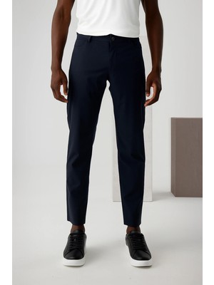 Isaora Regular Fit Normal Bel Düz Paça Pantolon Erkek Pantolon ISR5904 Navy