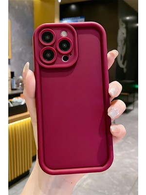 Fibaks Apple iPhone 14 Pro Max Kılıf Kamera Korumalı Yumuşak Dokulu Renkli Silikon Kapak