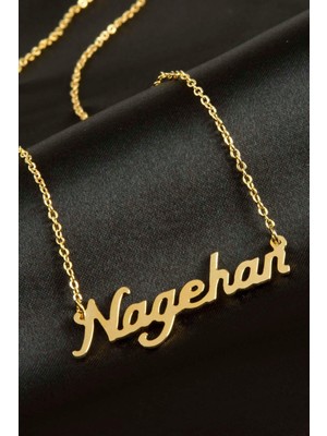 Sepetim Nagehan Isimli Kolye -Sarı