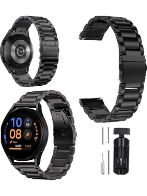 Fibaks Galaxy Watch Gear S3 (22MM) Krd-04 Akıllı Saat Kordonu Metal Kordon Kayış Bileklik
