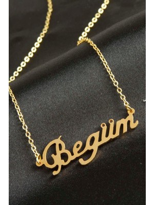 Msa-Shop Begüm Isimli Kolye -Sarı