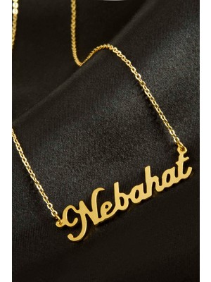 Msa-Shop Nebahat Isimli Kolye -Sarı
