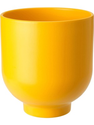 Toprak Saksı, Parlak Sarı, 15 cm