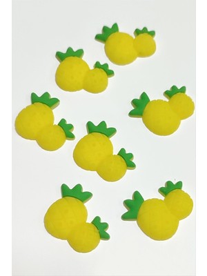 Sepetim Ananas Silikonlu Figür 1 Adet-Sarı