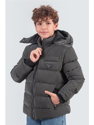  Nova Kumaş Kapüşonlu Erkek Çocuk Kışlık Mont KM2509