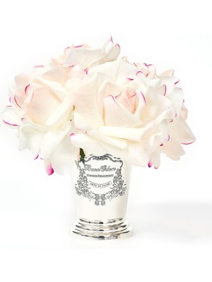 Yuvarlak Pirinç Vazo Sılver Allıklı