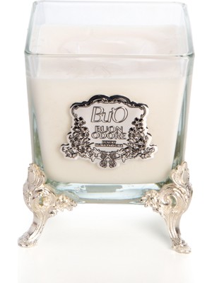 Kare Mum Pirinç Ayak Sılver