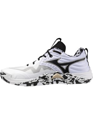 Wave Momentum Elite Unisex Voleybol Ayakkabısı Beyaz / Desenli