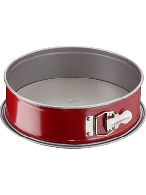 Tefal DeliBake 19 cm Kelepçeli Kek Kalıbı Bordo Yapışmaz Kaplama ile Yüksek Isı Dayanımı