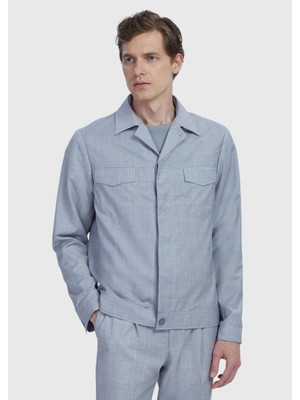 Açık Gri Gömlek Ceket