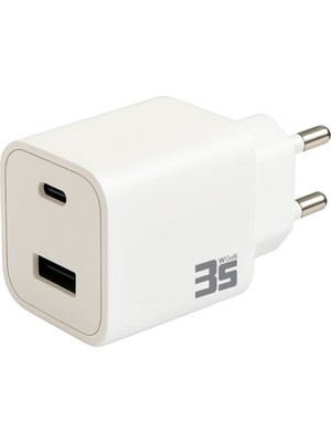 35W Gan Type C + USB A Girişli Şarj Adaptörü