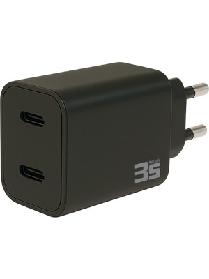 35W Gan Type C + Type C Girişli Şarj Adaptörü