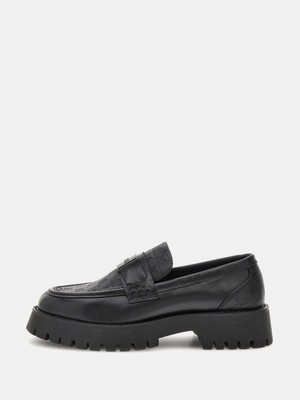 Guess Gorizia Erkek Siyah Deri Makosen FMTGORLEL14-BLACK